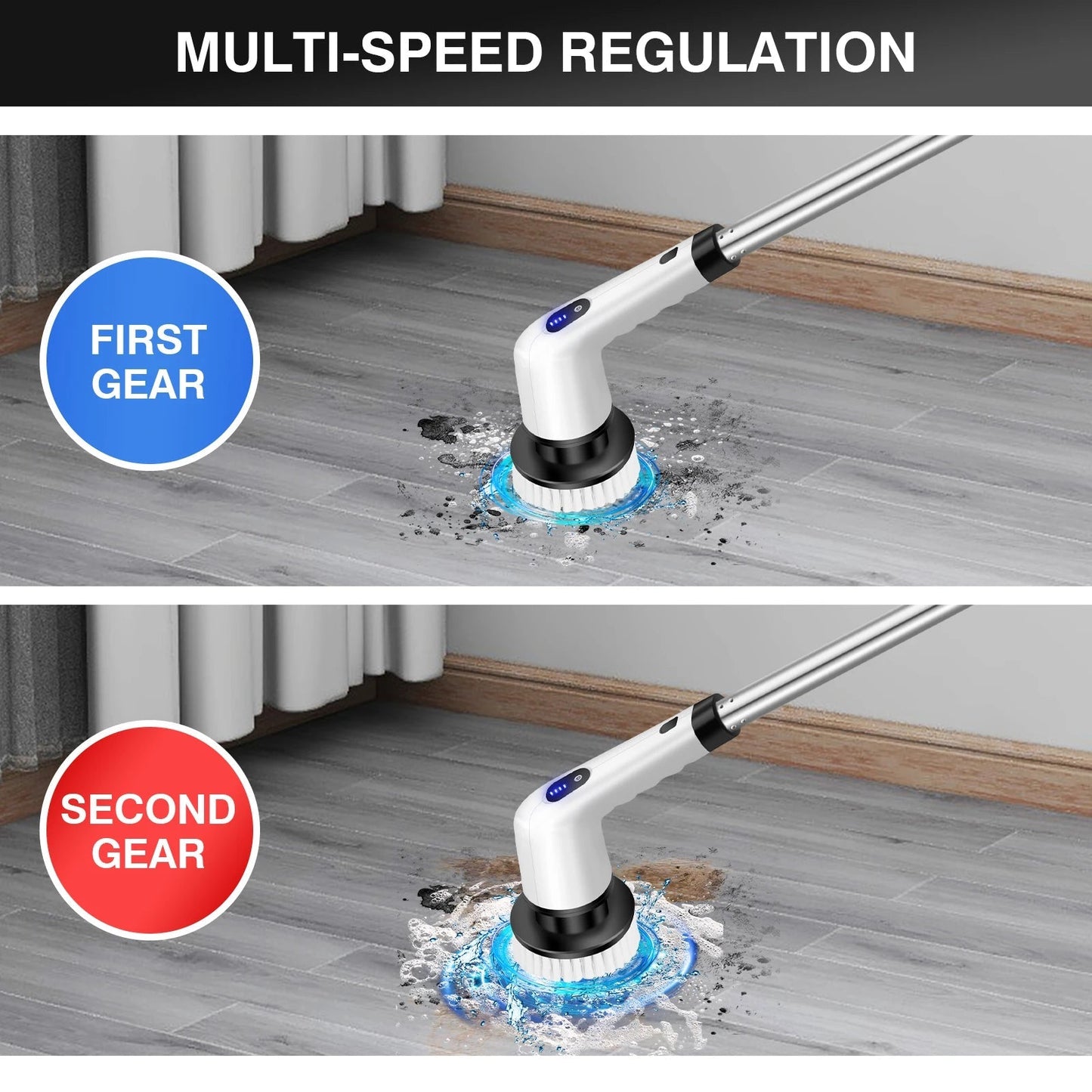 Rechargeable 9-in-1 Electric Spin Scrubber