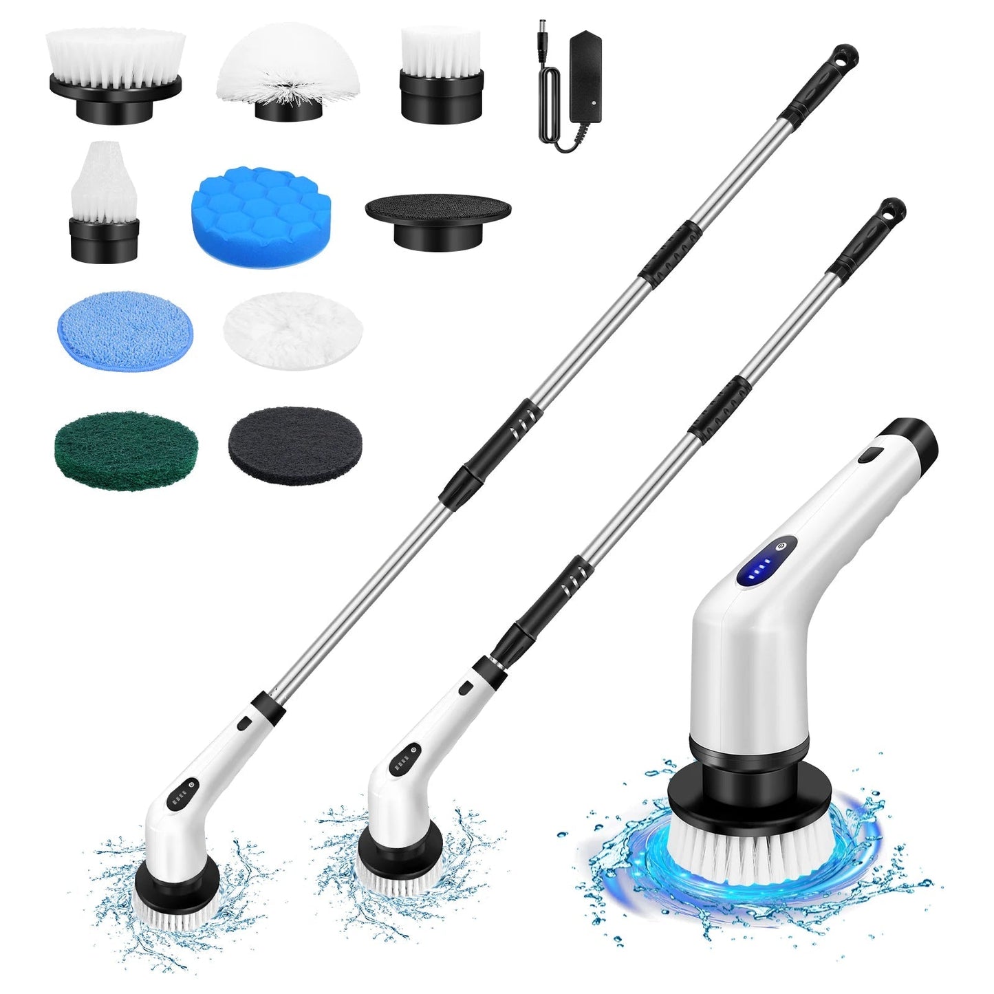 Rechargeable 9-in-1 Electric Spin Scrubber
