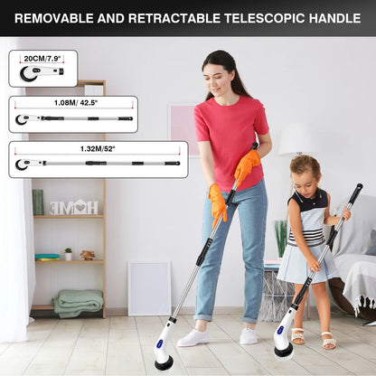 Rechargeable 9-in-1 Electric Spin Scrubber