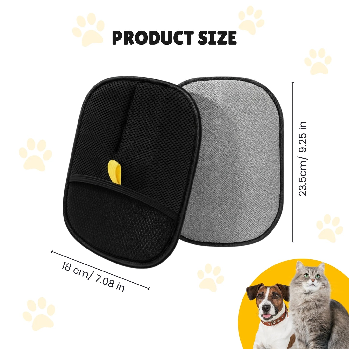 LightCare™ Pet Hair Removal Gloves (Pack of 2)