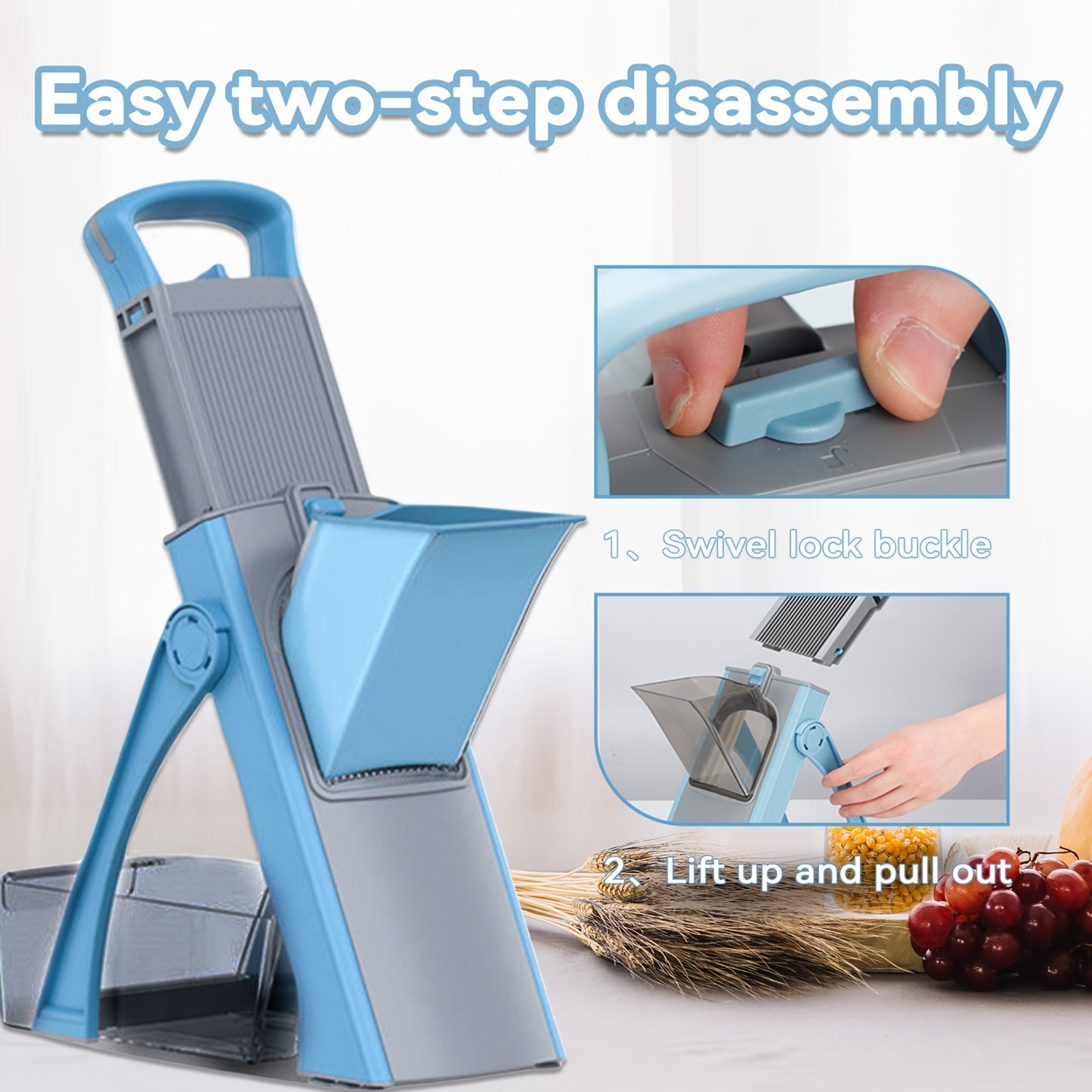 Multifunctional Vegetable Cutter – Safe, Mess-Free & Easy Chopping Tool