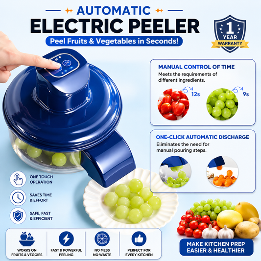 Electric Garlic & Vegetable Peeler | Effortless Skin Removal Tool