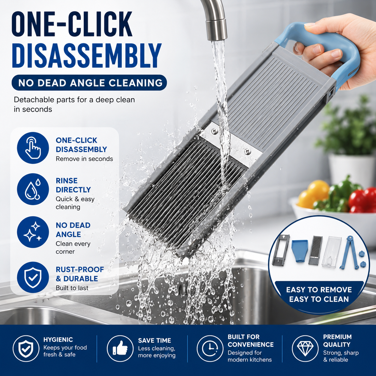 Multifunctional Vegetable Cutter Safe Mess-Free Easy Chopping Tool