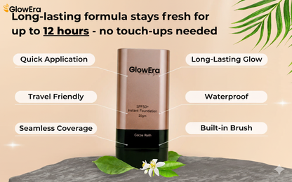 GlowEra 2-in-1 Foundation + Concealer Stick with SPF 50