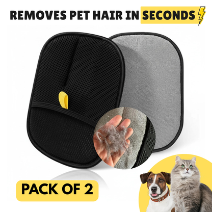 LightCare™ Pet Hair Removal Gloves (Pack of 2)